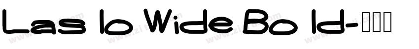 Laslo Wide Bold字体转换